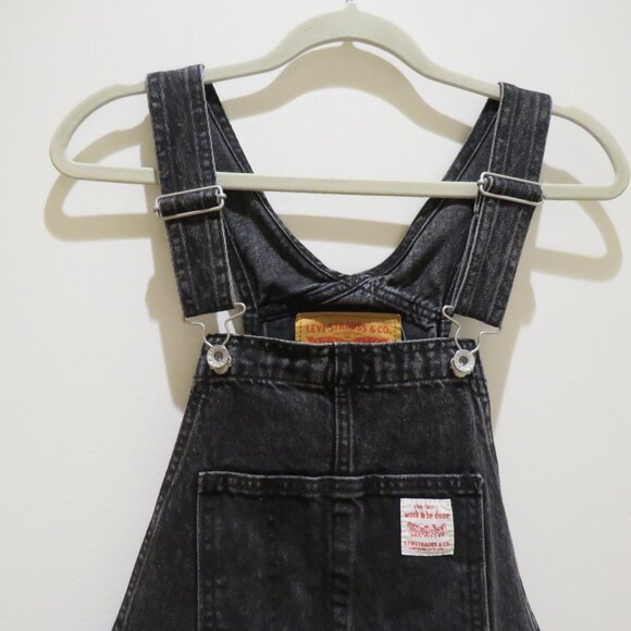 LEVI'S Premium Red Tab™ Overalls in Darkly Wash Black Utility Workwear NWT - Picture 6 of 16